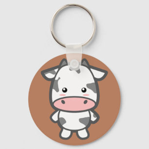 Cute Koe Sleutelhanger