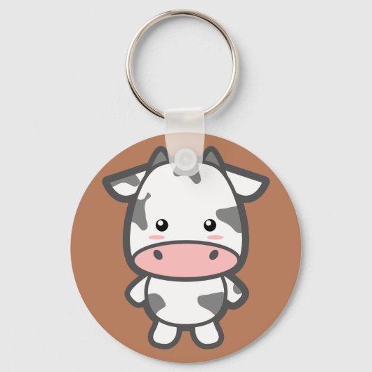 Cute Koe Sleutelhanger (Voorkant)
