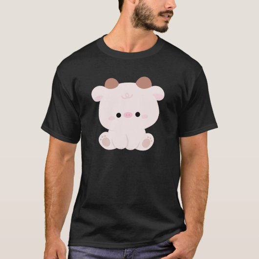 Cute Koe T-shirt (Voorkant)