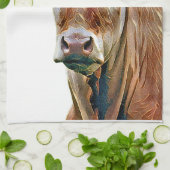 CUTE KOE THEEDOEK (Gevouwen)