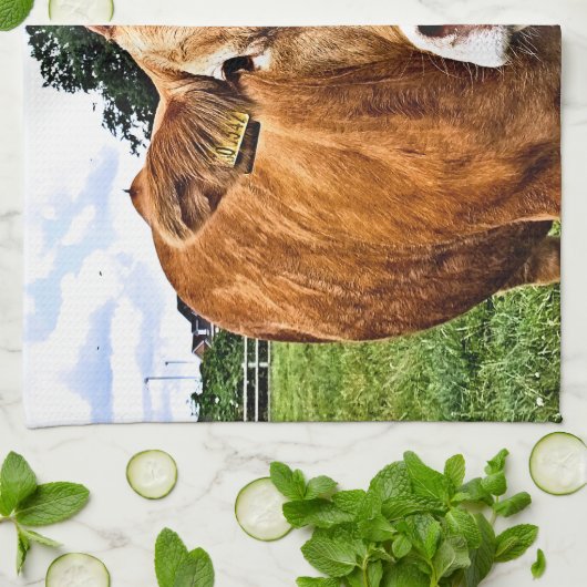 CUTE KOE THEEDOEK (Gevouwen)