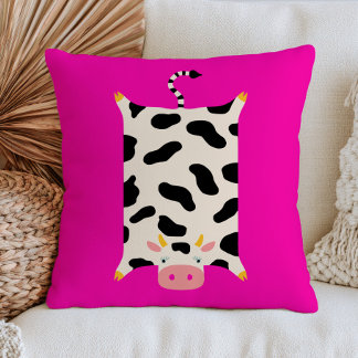 Cute Koe Vloerkleed Illustratie Funky Boerderij Di Kussen