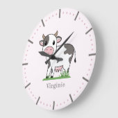 Cute Koe Wall Clock Grote Klok (Hoek)