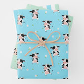 Cute Koe Wrapping Paper Set van 3 (In situ)