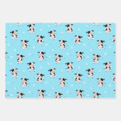 Cute Koe Wrapping Paper Set van 3 (Voorkant)