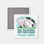 Cute Koeien Big Brother Magneet (Voorkant / Achterkant)