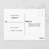 Cute Koeien en Tractor Country Boerderij Wedding R Briefkaart (Achterkant)