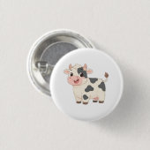 Cute Koeien Sleutelhanger Ronde Button 3,2 Cm (Voorkant /achterkant)