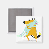 Cute koelkast Magnet (Voorkant / Achterkant)