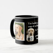 Cute koffiedrink Labrador, aangepast Mok (Voorkant links)