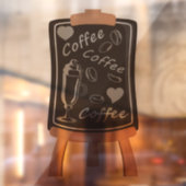 Cute-koffieetruitjes Raamsticker (Vel 2)