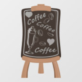 Cute-koffieetruitjes Raamsticker (Vel)