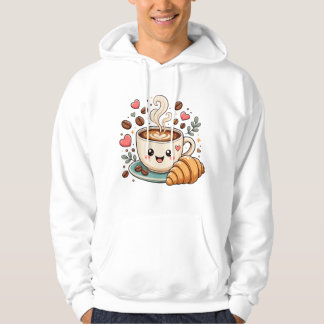 Cute koffiemok met gezicht T-shirt | Kawaii koffie