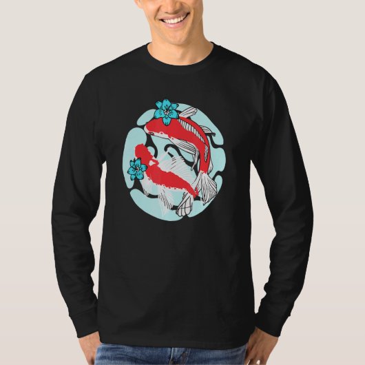 Cute Koi Fish Couple Koi Cute Fish Pond T-shirt (Voorkant)