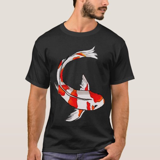 Cute koi vis illustratie t-shirt (Voorkant)