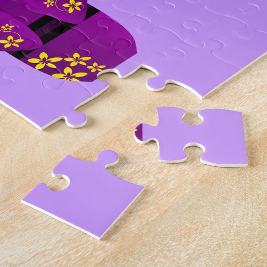 Cute kokeshi poppencartoon legpuzzel (Zijkant)