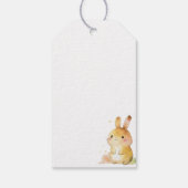 Cute Konijn Baby Shower Bedankt Cadeaulabel (Achterkant)