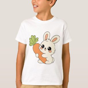 Cute Konijn Draagt Wortel Kids T-Shirt