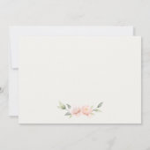 Cute Konijn In Bloemstuk Kinderen Foto Verjaardag Bedankkaart (Achterkant)