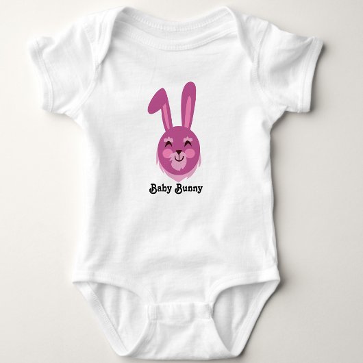 Cute Konijn Je Kan De Kleuren & Tekst Aanpassen Romper