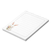 Cute Konijn Konijn Lente Kantoorartikel Geschenk G Notitieblok (Linkerzijde)