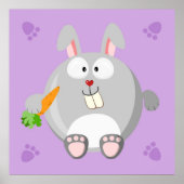 Cute Konijn Poster (Voorkant)