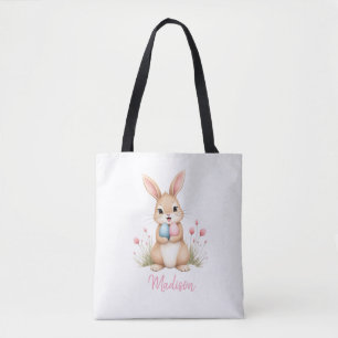Cute konijn, tas met op maat gemaakte naam voor pa