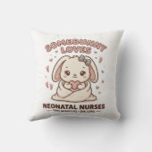 Cute Konijnen Kinderkamer Kussen (Achterkant)
