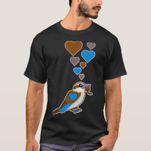 Cute Kookaburra Hearts Kookaburra Lover I Love Ko T-shirt
