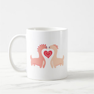 Cute Koppel Drakendesign Koffiemok