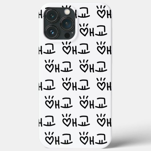 Cute Korean 애 교 Aegyo | Hangul Language Case-Mate iPhone Case (Achterkant)