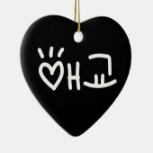 Cute Korean 애 교 Aegyo | Hangul Language Keramisch Ornament (Rechts)