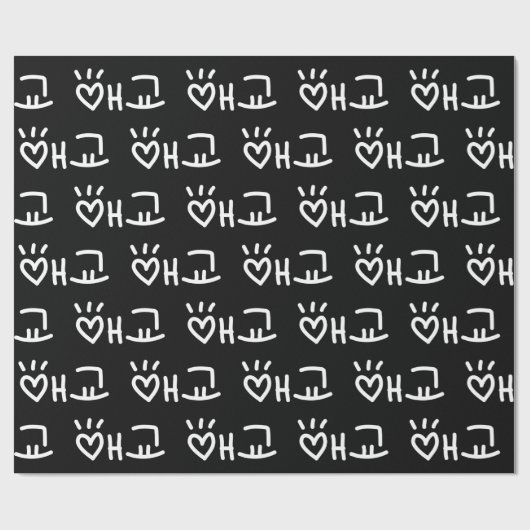 Cute Korean 애 교 Aegyo | Hangul Language Wrapping P Cadeaupapier (Vlak)