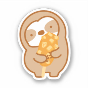 Cute Korean Corndog Sloth Sticker