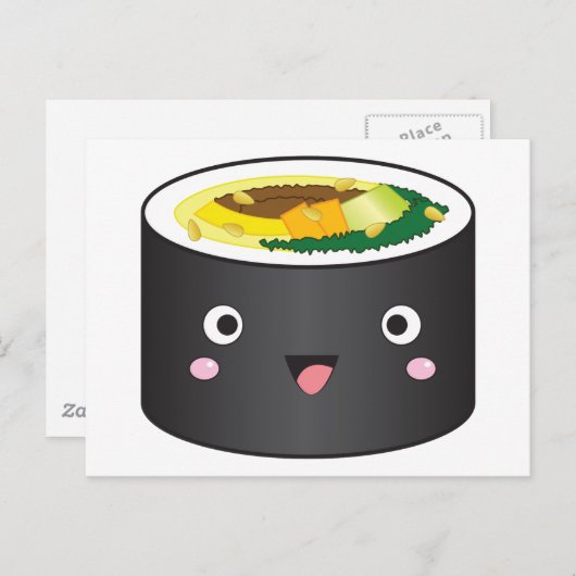 Cute Korean Gimbap Briefkaart (Voorkant / Achterkant)
