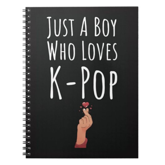 Cute Kpop-cadeaus voor jongens voor kinderen vinge Notitieboek (Voorkant)