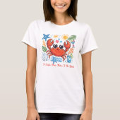 Cute Krab Strand Grappige Zomer T-shirt (Voorkant)