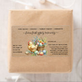 Cute kraft Egg Carton Label (Insitu)