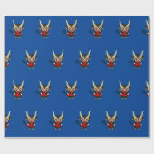 Cute Krampus Cadeaupapier (Vlak)