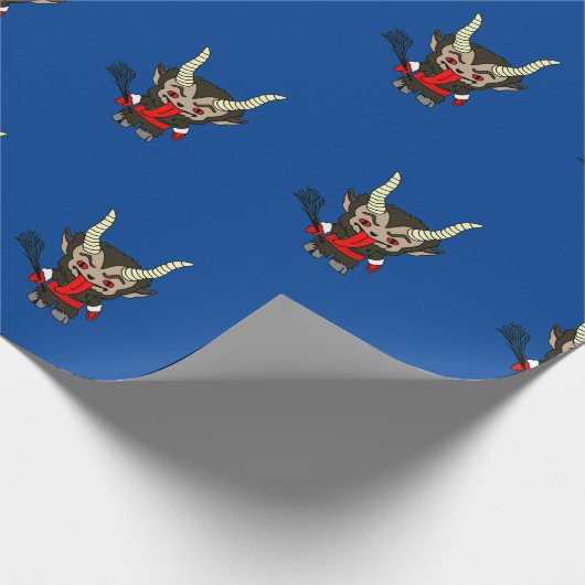 Cute Krampus Cadeaupapier (Hoek)