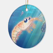 Cute Krill Keramisch Ornament (Links)