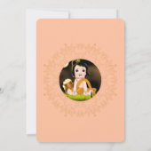 Cute Krishna kaart voor verjaardag - Krishna kunst (Achterkant)