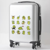 Cute Krokodil Emoji Sticker Pack (Koffer)