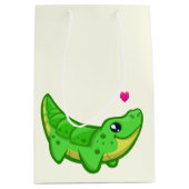 Cute krokodille love cartoon kinder medium cadeauzakje (Voorkant)