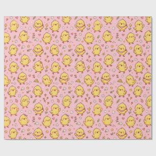 Cute Kuikenpatroon Cadeaupapier