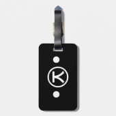 Cute Kuma Beer Kaomoji Japanse Emoticon Text Art Bagagelabel (Achterkant verticaal)