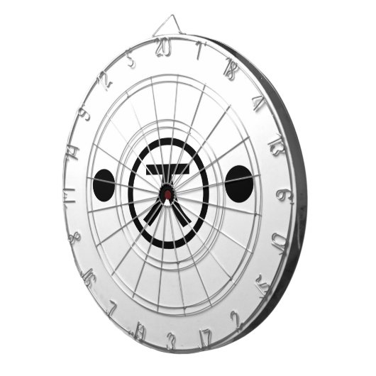 Cute Kuma Beer Kaomoji Japanse Emoticon Text Art Dartbord (Voorkant Rechts)