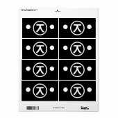 Cute Kuma Beer Kaomoji Japanse Emoticon Text Art Etiket (Full Sheet)