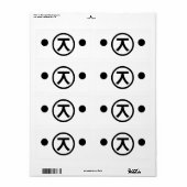 Cute Kuma Beer Kaomoji Japanse Emoticon Text Art Etiket (Full Sheet)