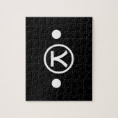 Cute Kuma Beer Kaomoji Japanse Emoticon Text Art Legpuzzel (Verticaal)